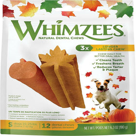 Whimzees by Wellness Fall Value Bag Small Dental Dog Chews (6.3 oz)