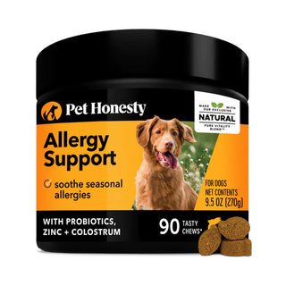 Pet Honesty Allergy Support - Salmon Flavored Soft Chews Supplement for Dogs (90 ct)