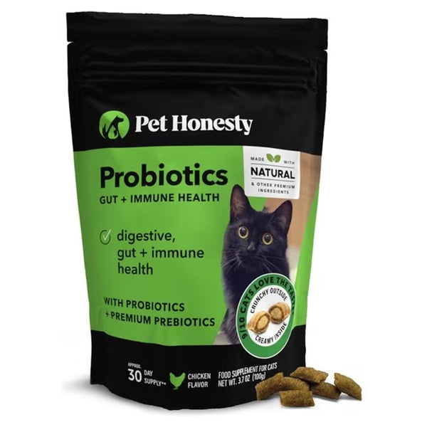 Pet Honesty Probiotics Gut & Immune Health Dual Textured Chews for Cats (3.7 oz)