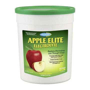 Farnam Apple Elite Electrolyte Powder Apple Flavor Horse Supplement, 5-lb tub