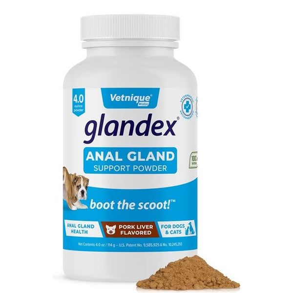 Glandex Anal Gland & Probiotic Pork Liver Flavored with Pumpkin Supplement for Dogs & Cats (4 oz)