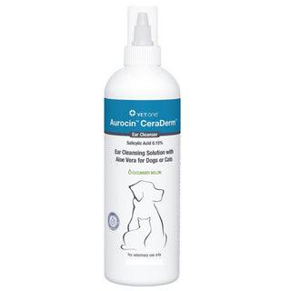 Aurocin CeraDerm Ear Cleanser for Dogs & Cats (8 oz)