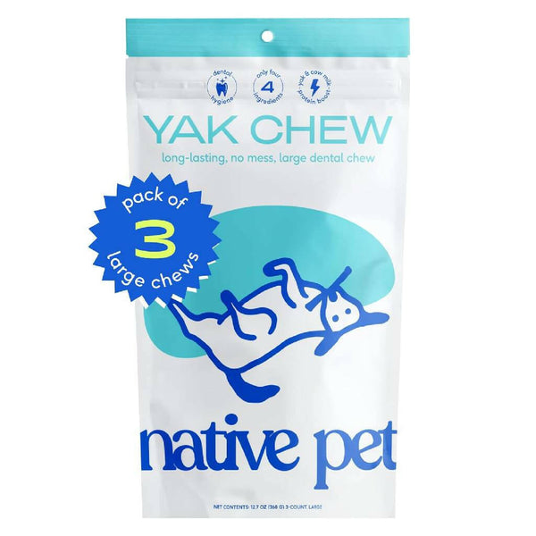 yak chew native pet 3 large chew