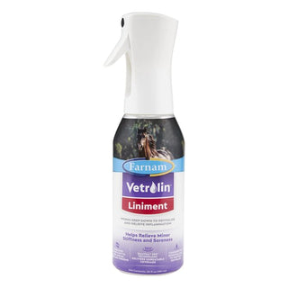 Farnam Vetrolin Linament Muscle & Joint Pain Relief For Horse Spray (20 oz)