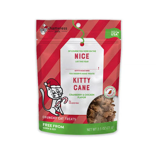 Shameless Nice Kitty Cane Cranberry & Chicken Crunchy Cat Treats (2.5 oz)