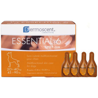 Dermoscent Essential-6 SpotOn Skin Care for Large Dogs 45-90 lbs (4 count)