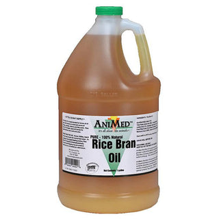 AniMed Rice Bran Oil Horse Supplement  (1- Gallon Bottle)