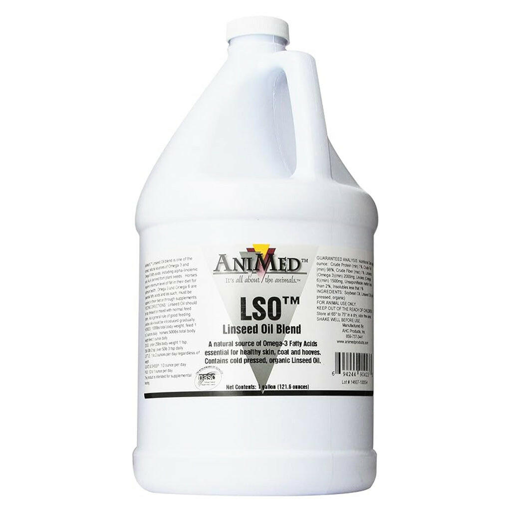 AniMed LSO Linseed Oil Blend For Horses(1 gallon)