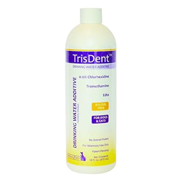 DermaZoo TrisDent Dental Water Additive For Dogs & Cats (16 oz)