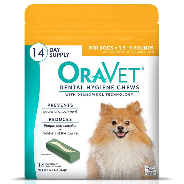 ORAVET Dental Hygiene Chews For Extra Small Dogs 3.5-9 lbs