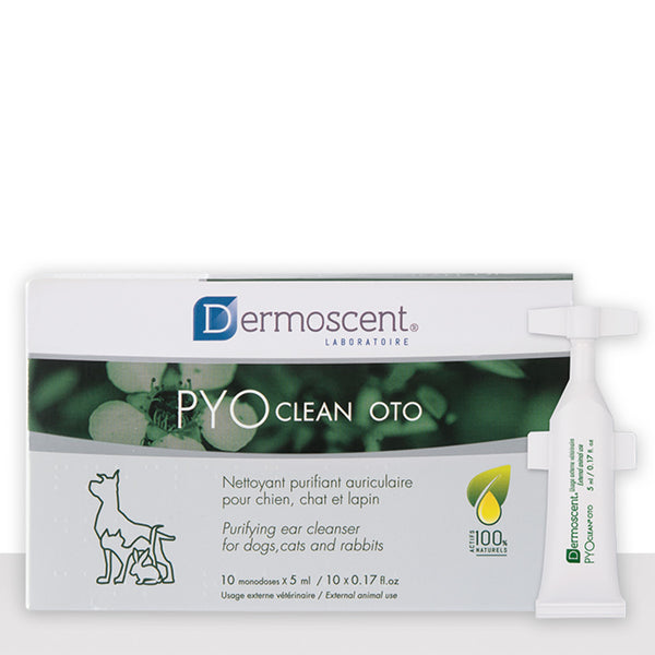Dermoscent PYO Clean OTO Cleanser For Dogs, Cats & Rabbits (10 count)