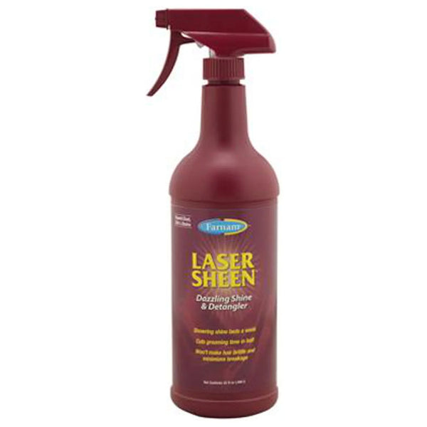 Farnam Laser Sheen Shine & Detangler Spray For Horse (32 oz)