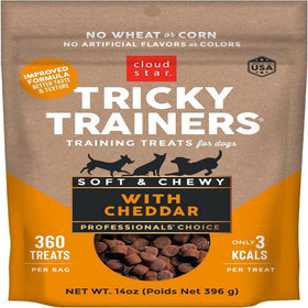 Cloud Star Tricky Trainers Chewy Dog Treats Cheddar (14 oz)