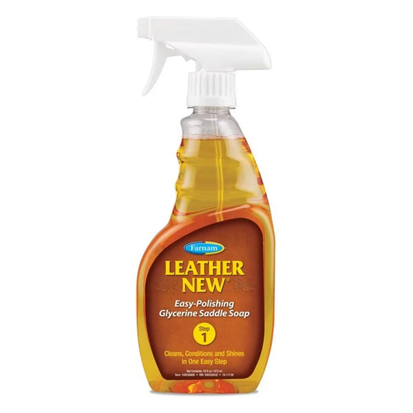 Farnam Leather New Horse Polishing Soap with Sprayer (16 oz)