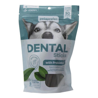 PetsPrefer Dental Sticks with Probiotics for Medium & Large Dogs (10 count)