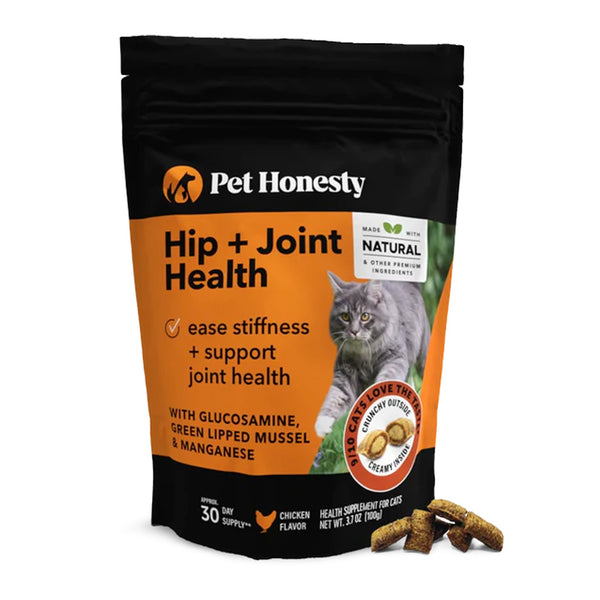 Pet Honesty  Hip & Joint Health Dual Texture Chews for Cats (3.7 oz)