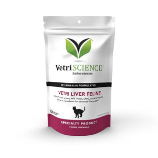 VetriScience Vetri Liver Support Supplement For Feline (120 Bite-Sized Chews)