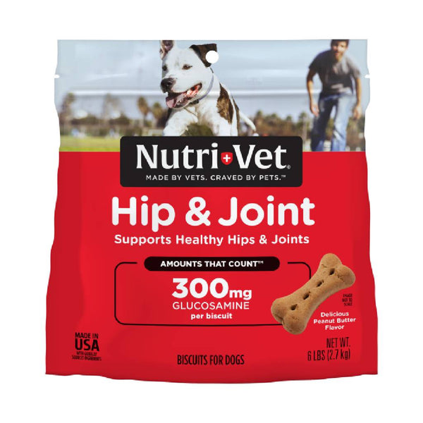 Nutri-Vet Hip & Joint Extra Strength Biscuits for Dogs (6 lb)