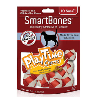 SmartBones PlayTime Chews Chicken Dog Treats (10 small treats)