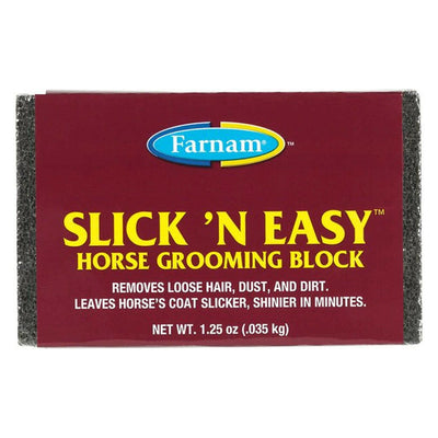 Farnam Slick 'N Easy Horse Grooming Block (1.25 oz)