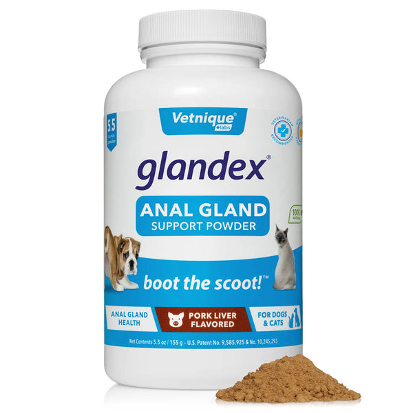 Glandex Anal Gland & Probiotic Pork Liver Flavored with Pumpkin Supplement for Dogs & Cats (5.5 oz)