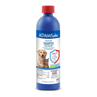 Adams Plus Flea and Tick Shampoo with Precor For Dogs & Cats (12 oz)