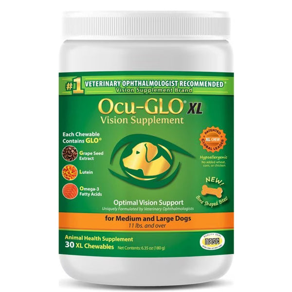 Ocu-GLO Vision Supplement Soft Chews: X-Large Dogs (30 Count)