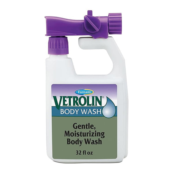Farnam Vetrolin Body Wash Gentle Moisturizing for Dogs & Horse(32 oz)