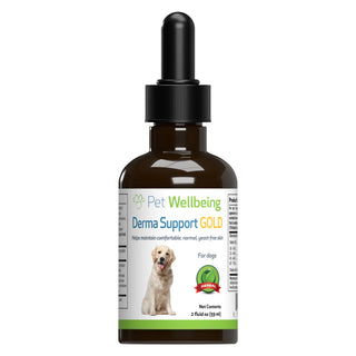 Derma Support Gold for Dogs Healthy Coat, Odor & Itching (2 oz)