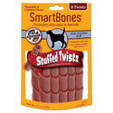 SmartBones Stuffed Twistz with Pork Rawhide-Free Chews Dog Treats (6 twistz)