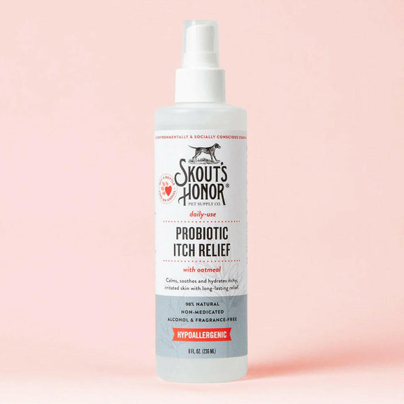 Skout's Honor Daily Use Probiotic Itch Relief Spray For Dogs & Cats (8 oz)