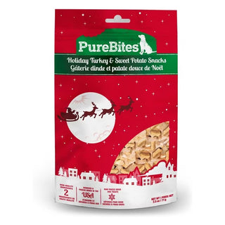 PureBites Holiday Freeze Dried Turkey Sweet Potato Dog Treats  (2.5 oz)