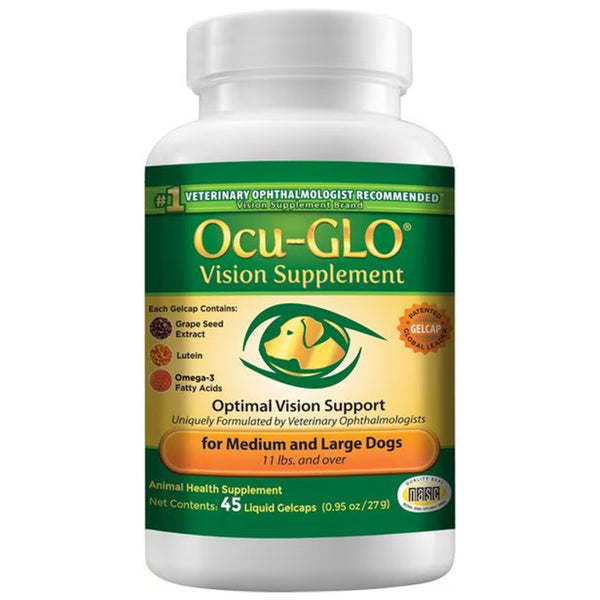 Ocu-GLO Canine Vision Supplement For Medium/Large Dogs (45 Count)