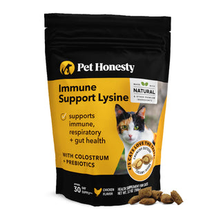 Pet Honesty Immune Support Lysine Dual Texture Chews for Cats (3.7 oz)