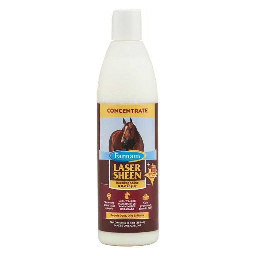 Farnam Laser Sheen Shine and Detangler Concentrate (12 oz)