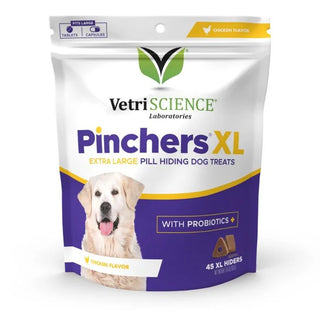 VetriScience Pinchers X-Large Pill Hiding Treats for Dogs Chew- Chicken Flavor (45 ct)