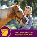 Horse Health Products Joint Combo Hoof & Coat 3-in-1 Apple Flavor Pellets Horse Supplement (3.75 lb)