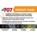 Formula 707 Weight Gain Crumble Horse Supplement (7lb, 28 Servings)