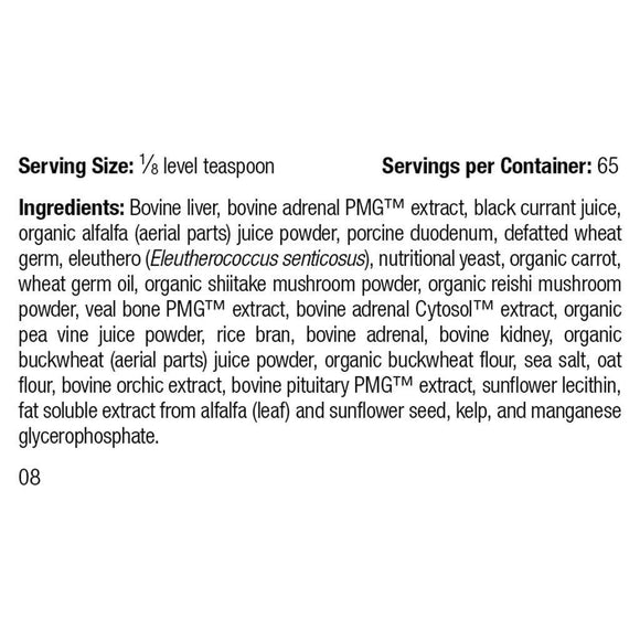 ingredients of canine standard process