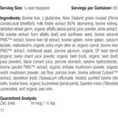 ingredients of standard process dermal support