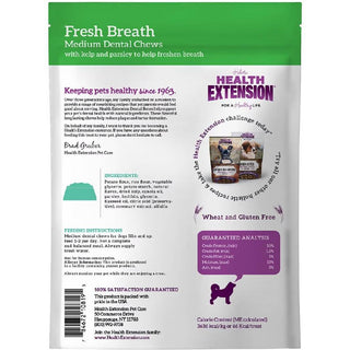 Health Extension Fresh Breath Dental Chews For Dogs (8 Medium Bones)