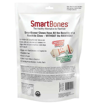 SmartBones Rawhide-Free Chicken Chew Bones For Dogs (24 mini bones)