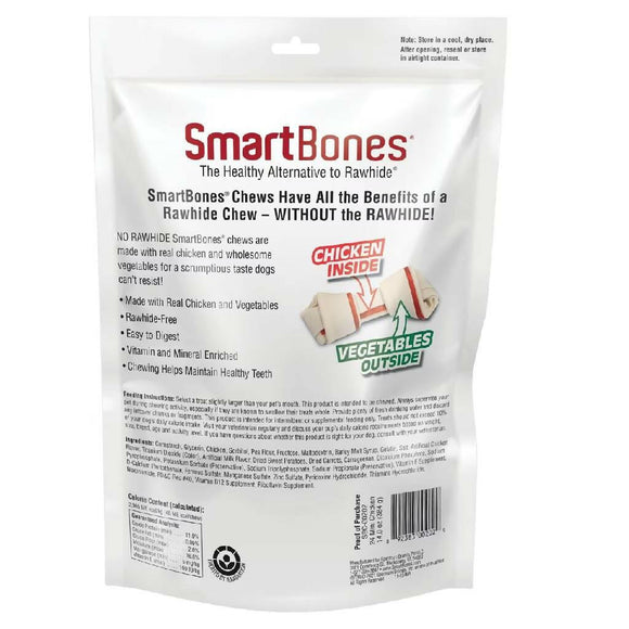 SmartBones Rawhide-Free Chicken Chew Bones For Dogs (24 mini bones)