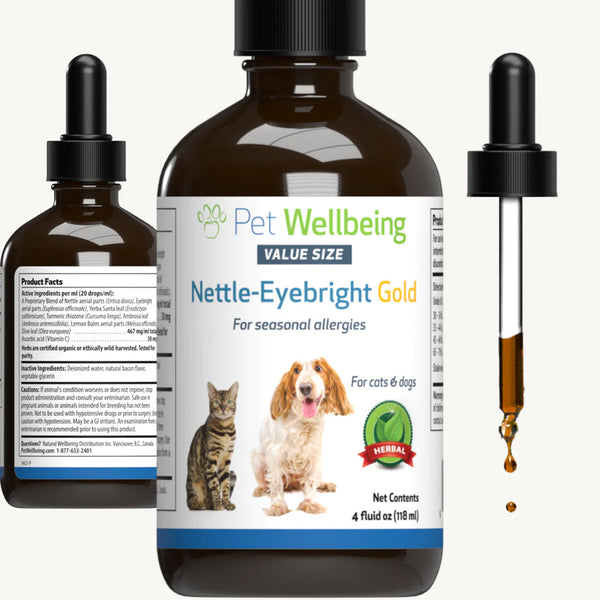 Nettle-Eyebright Gold - Seasonal Allergy Defense for Dogs (4 oz)