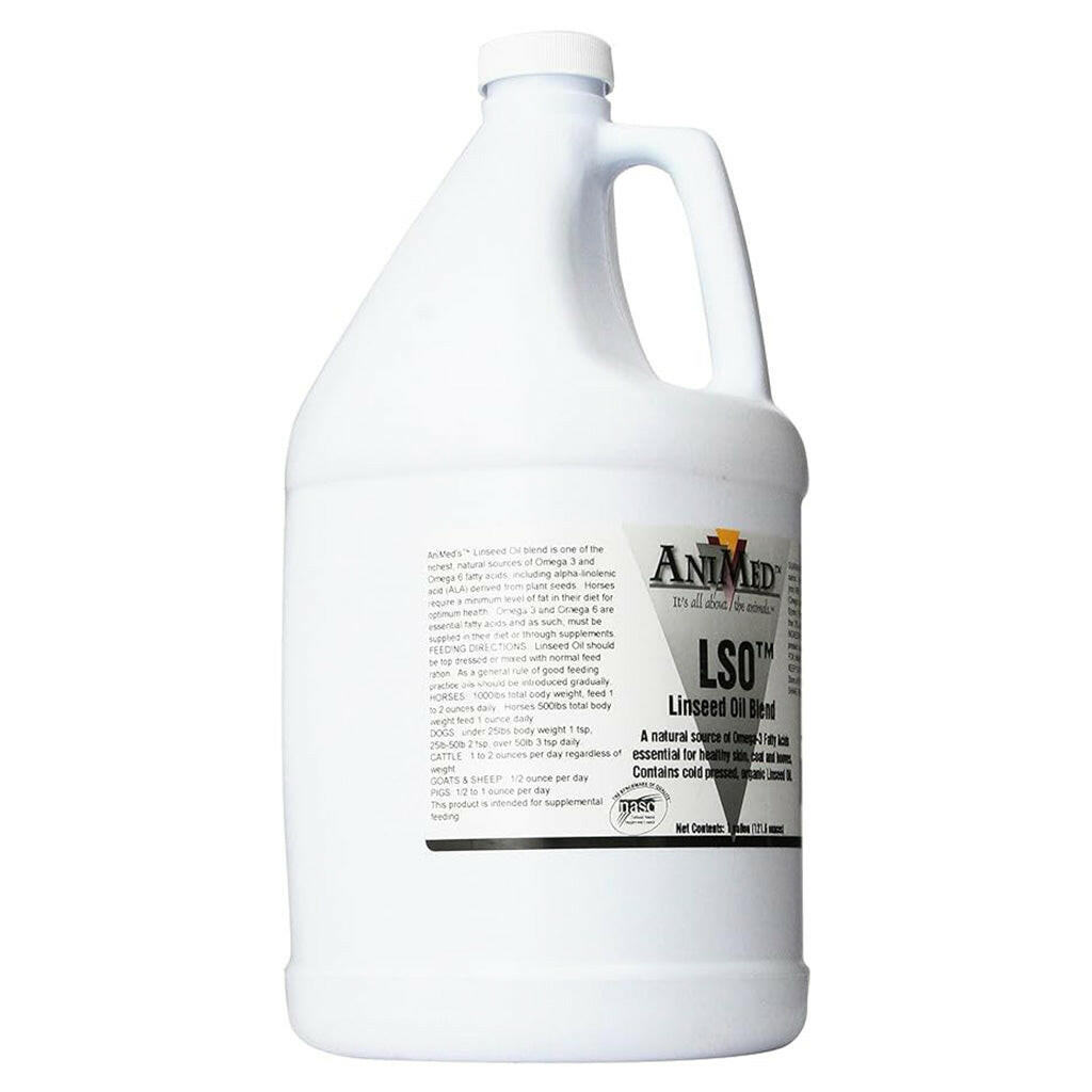 AniMed LSO Linseed Oil Blend For Horses(1 gallon)