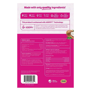 PetsPrefer TurCumin Active Lifestyle Support for Dogs (30 soft chews)