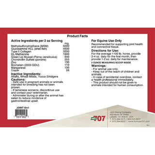 Formula 707 Joint Pellets Horse Supplement 6-in-1 (10 lb, 80-160 Servings)