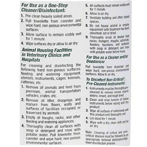 Rescue Disinfectant Wipes 6" x 6.75" (160 ct Canister)