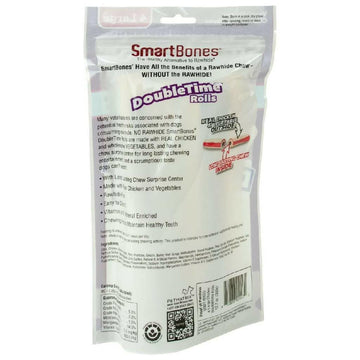 SmartBones DoubleTime Rolls Chicken Dog Treat For Dogs (4 large rolls)