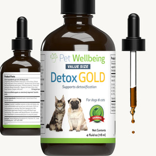 Detox Gold for Dogs - Gentle Detoxification & Elimination Supports (4 oz)